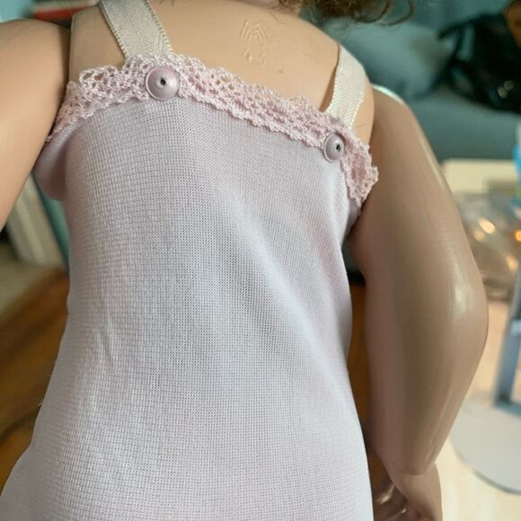 Flirty Eye MMM Pink Dress Antique Doll - Picture 6 of 9